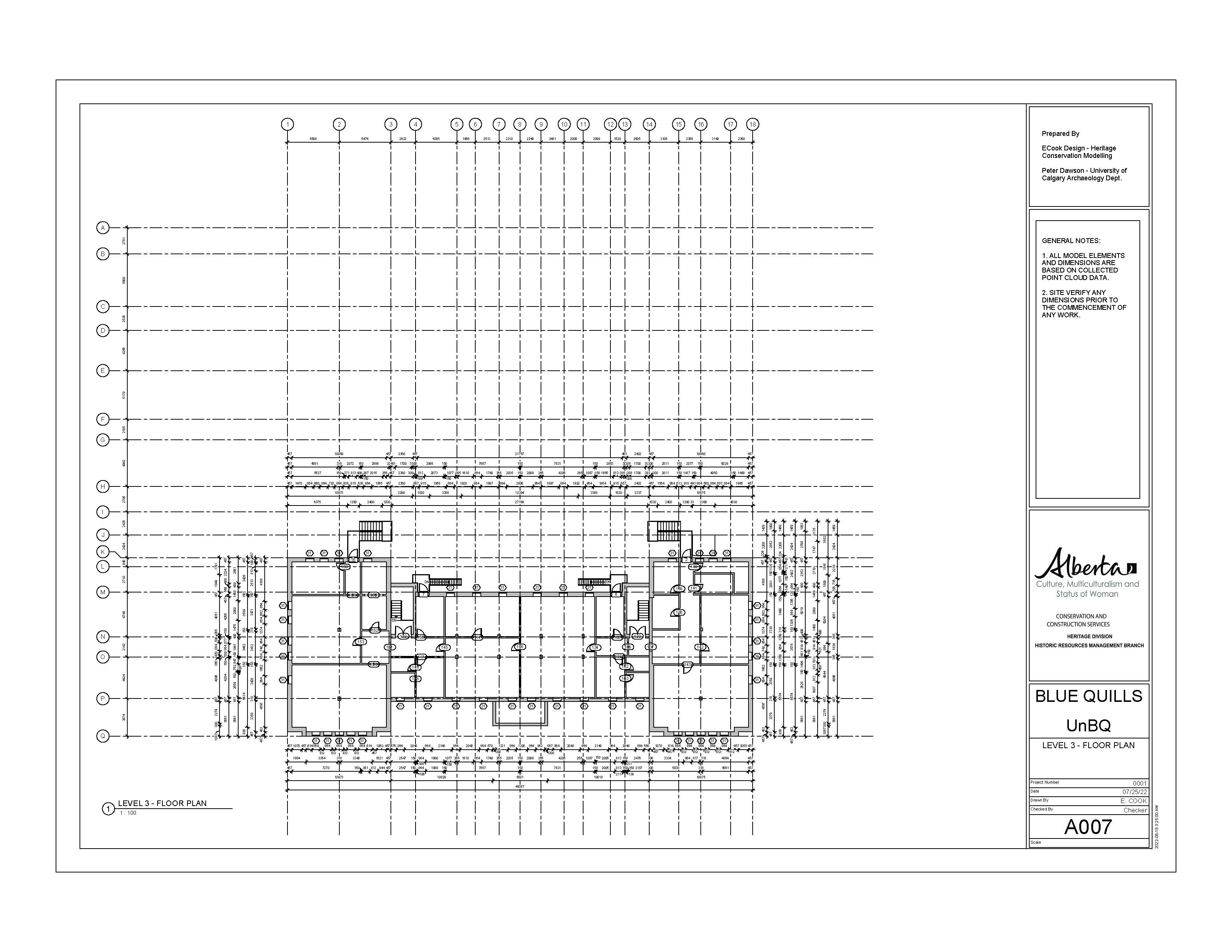 Architectural Plan Level 3 UnBQ