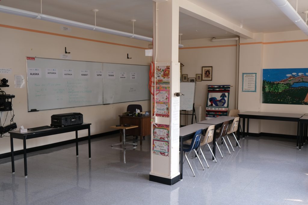 UnBQ classroom on the southwest side of the school. Taken during digital documentation, August 2021. From Zoe Cascadden.