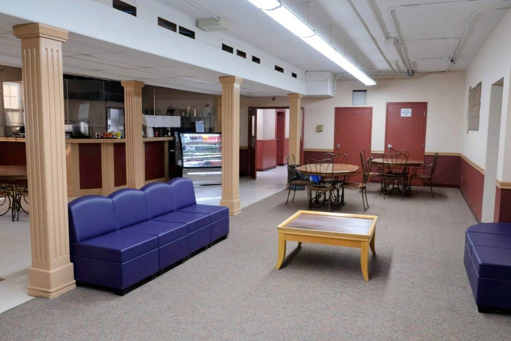 The cafeteria in Old Sun Community, formerly the dining room for Old Sun IRS. Photo Source: Madisen Hvidberg.