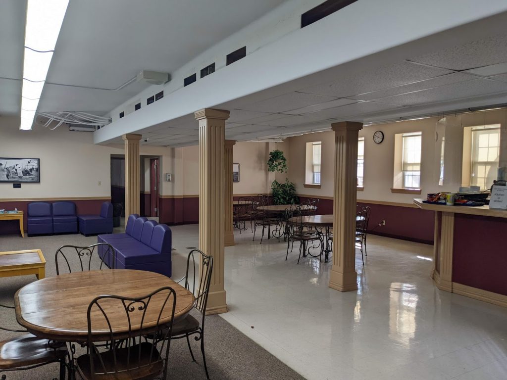 The cafeteria in Old Sun Community, formerly the dining room for Old Sun IRS. Photo Source: Madisen Hvidberg.