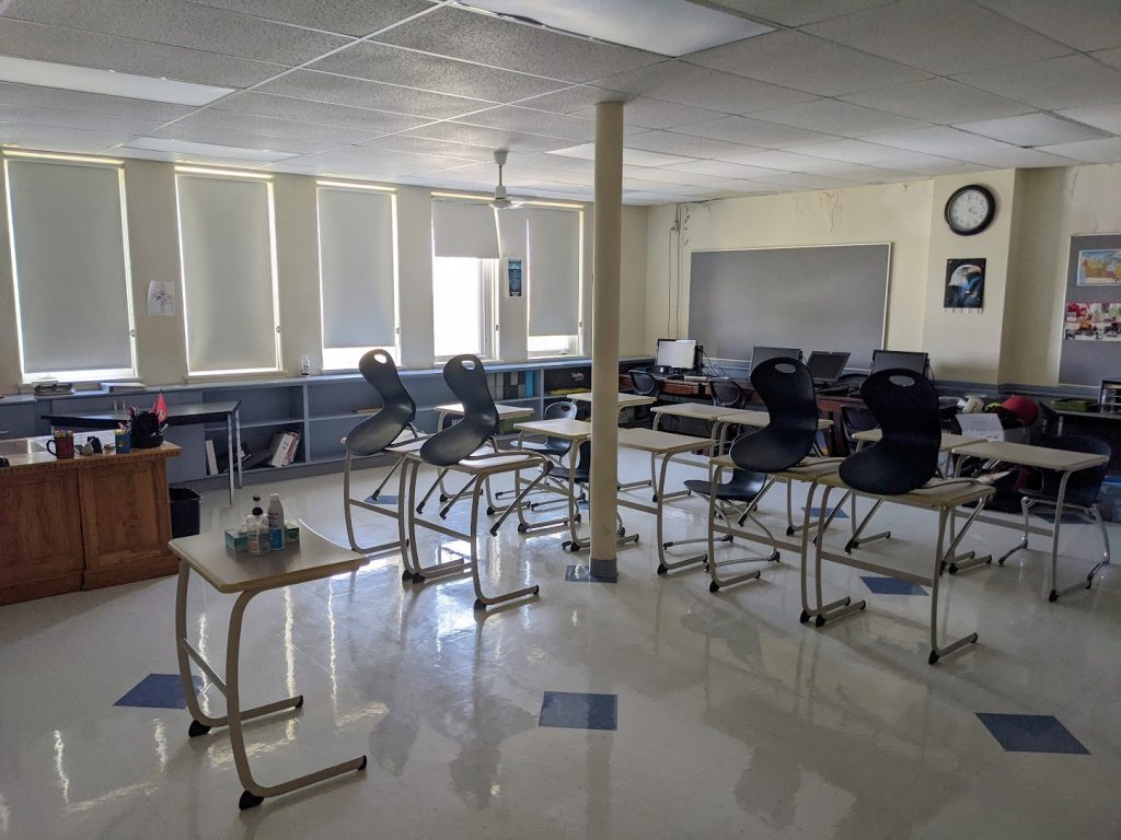 The east side of the Junior Boys' dormitory, now a classroom. Photo Source: Madisen Hvidberg.