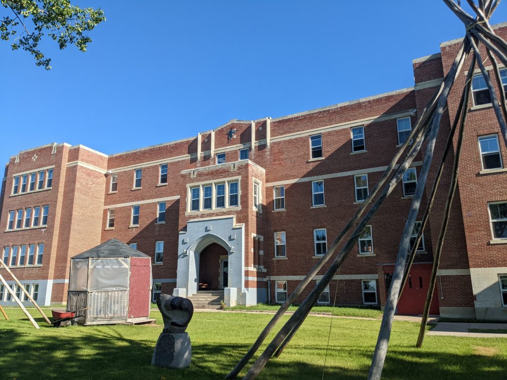 Front entrance of UnBQ during second round of digital documentation, August 2022. From Madisen Hvidberg.