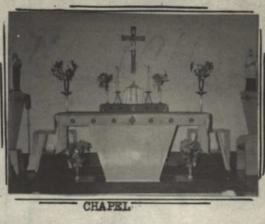 Chapel. Blue Quills Yearbook 1964-1965, PDF pg4. 
https://searchprovincialarchives.alberta.ca/uploads/r/provincial-archives-of-alberta/5/8/c/58cfaf66ddd0242d3b552b53461bff1f115d33ceffaf0570c83c49a7f4f2bf80/PR1971.0220.5781AC.pdf