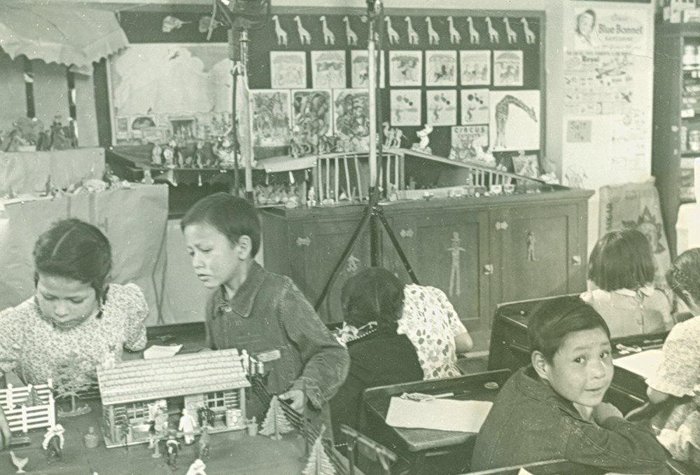 Junior students - 1952. P75-103-S7-208 from The General Synod Archives, Anglican Church of Canada