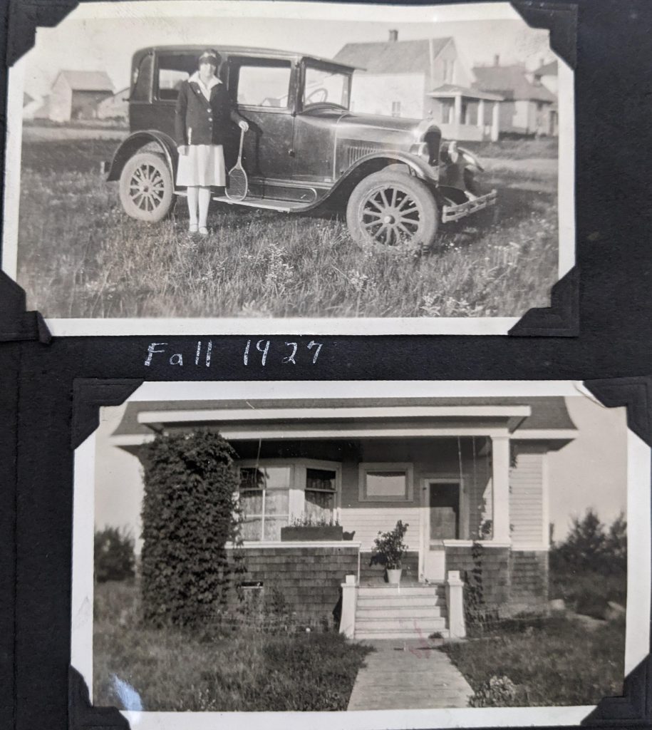 Photo of staff and the grounds, which students did many tasks to maintain. Fall 1927. PR1985.0100 from The Provincial Archives of Alberta, Open Copyright.