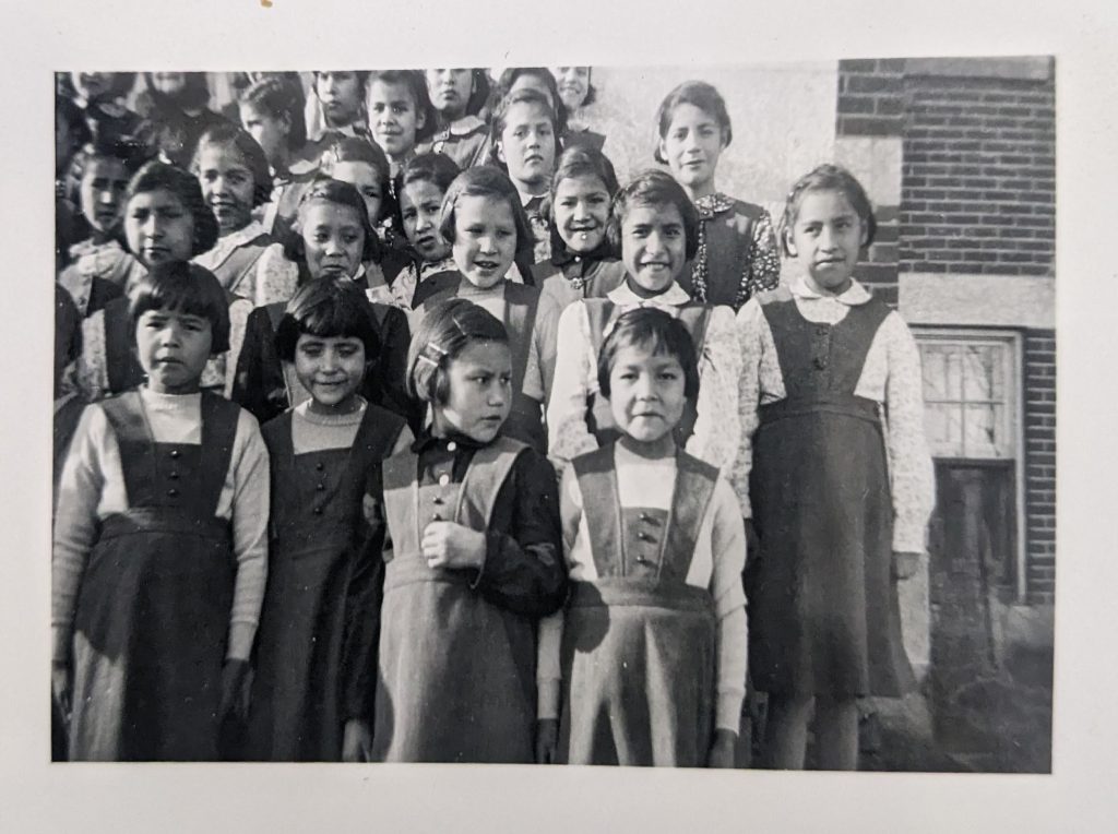 Students at Blue Quills, May 5, 1951. PR1973.0248/864 from The Provincial Archives of Alberta, Open Copyright.