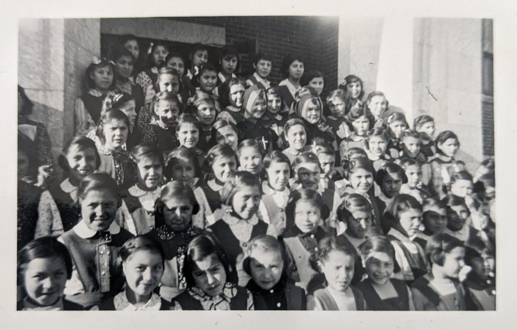 Students at Blue Quills, May 5, 1951. PR1973.0248/864 from The Provincial Archives of Alberta, Open Copyright.