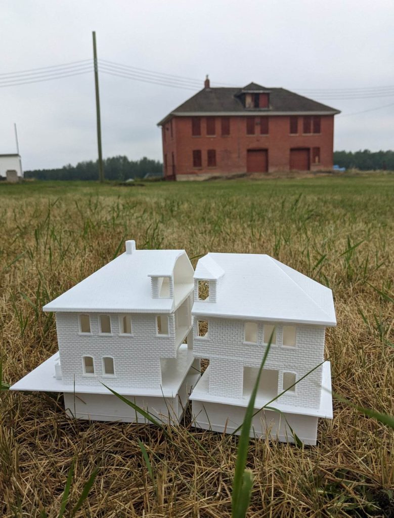 3D Printed Model at Poundmaker's Lodge and Carriage House, June 14. From Madisen Hvidberg