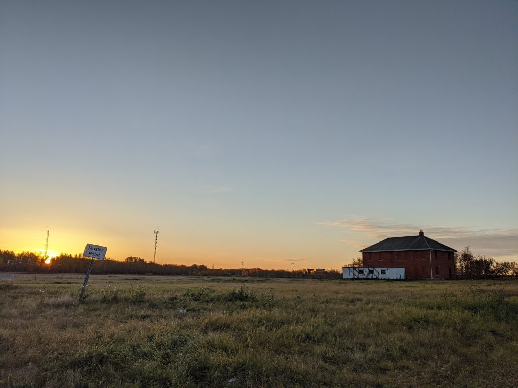 Exterior of the carriage house and north grounds, October 2020. From Madisen Hvidberg.