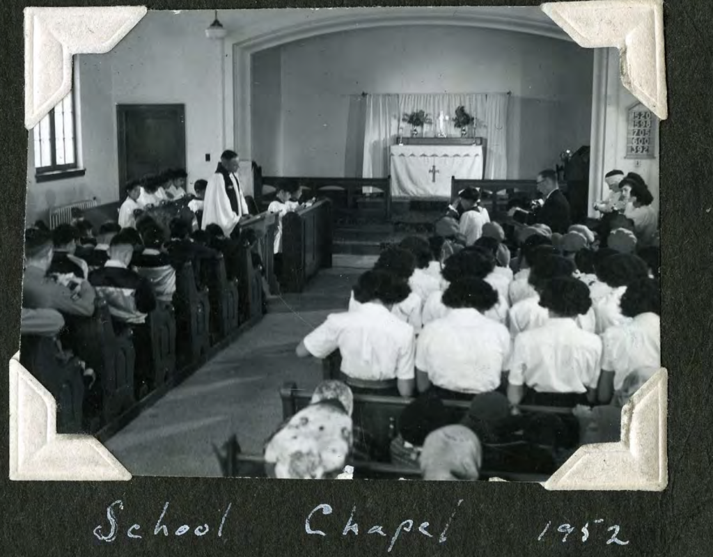 Old Sun chapel 1952. Shingwauk Residential Schools Centre, Algoma University