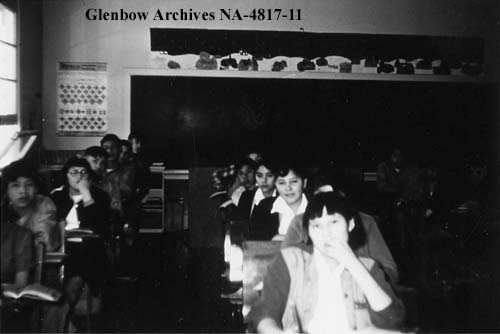 Grade 7 students in a classroom. 1956. NA-4817-11. Courtesy of Glenbow Archives .